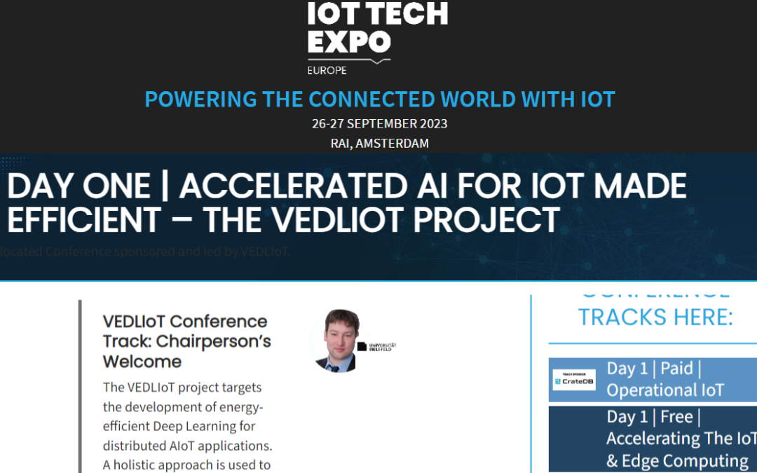 VEDLIoT @ IoT Tech Expo – Agenda